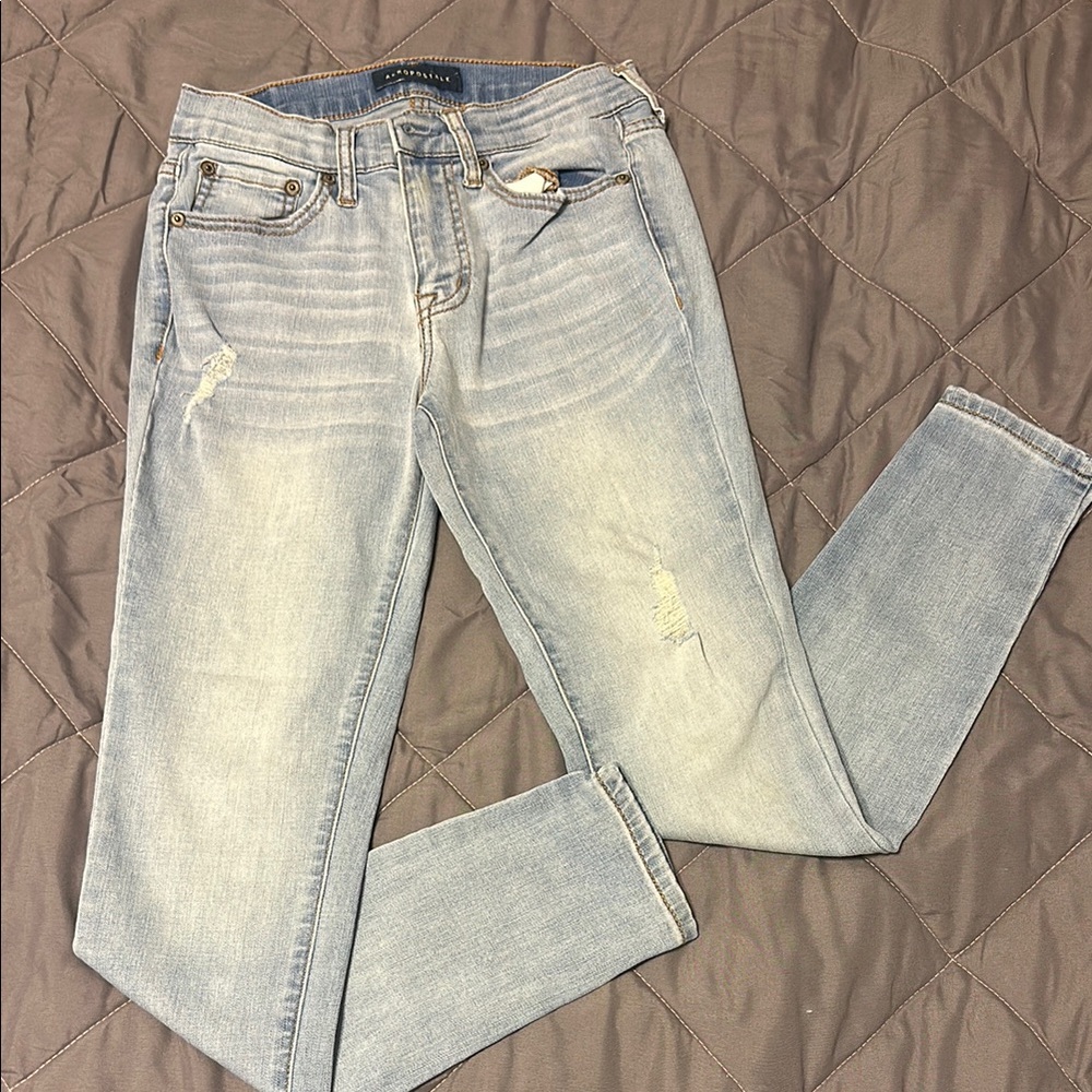Aeropostale Blue Skinny Jeans Classic Denim Style